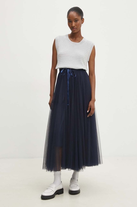 Φούστα Answear.LAB 8077.1fh σκούρο μπλε WZ24