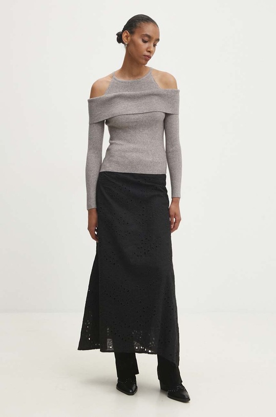 Bavlněná sukně Answear.LAB 4292483.ims černá WZ24