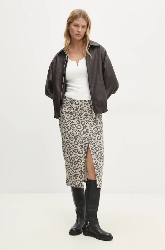 Answear Lab fustă din denim sng.sdd03o.tjs negru WZ24