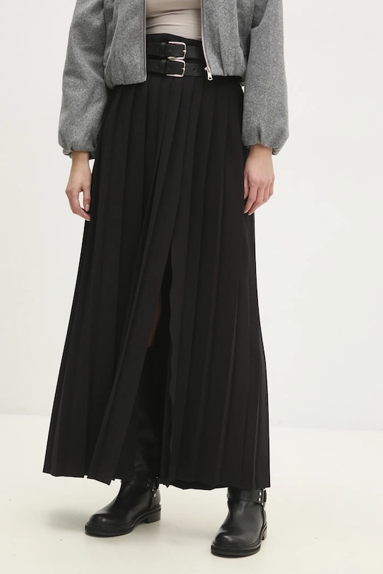 Φούστα Answear.LAB casual μαύρο W24W.LF.040900.tos