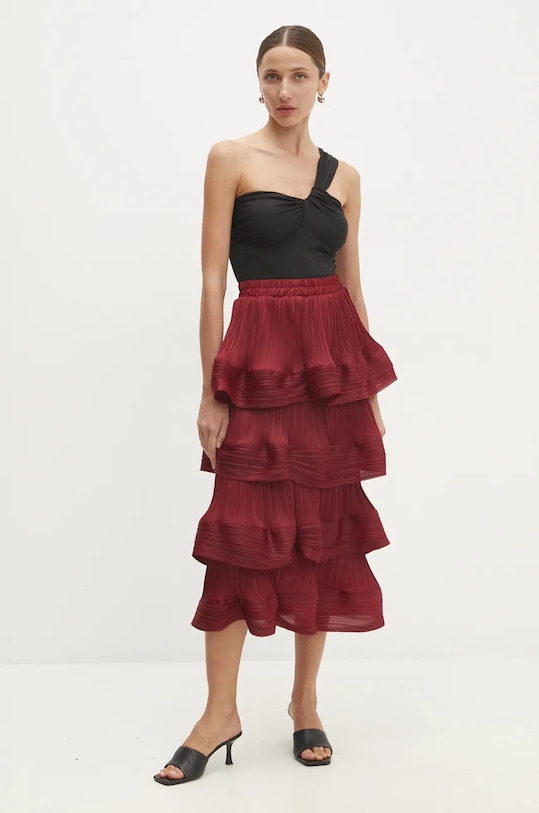 Спідниця Answear.LAB A21829.hos бордо WZ24