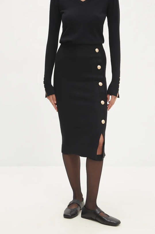 Sukně Answear.LAB midi černá K6912.HLK