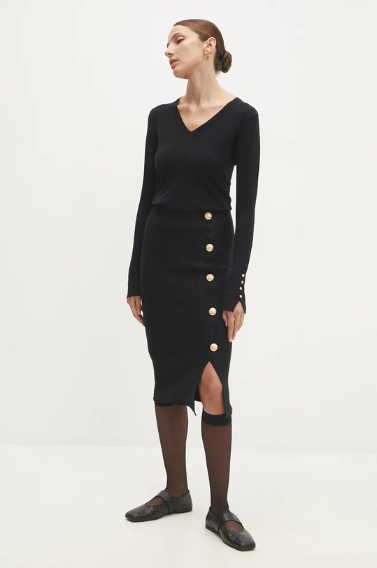 Sukně Answear.LAB K6912.HLK černá WZ24