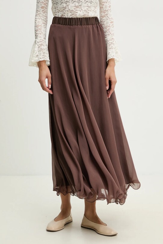 Спідниця Answear Lab casual коричневий 6205200.ims