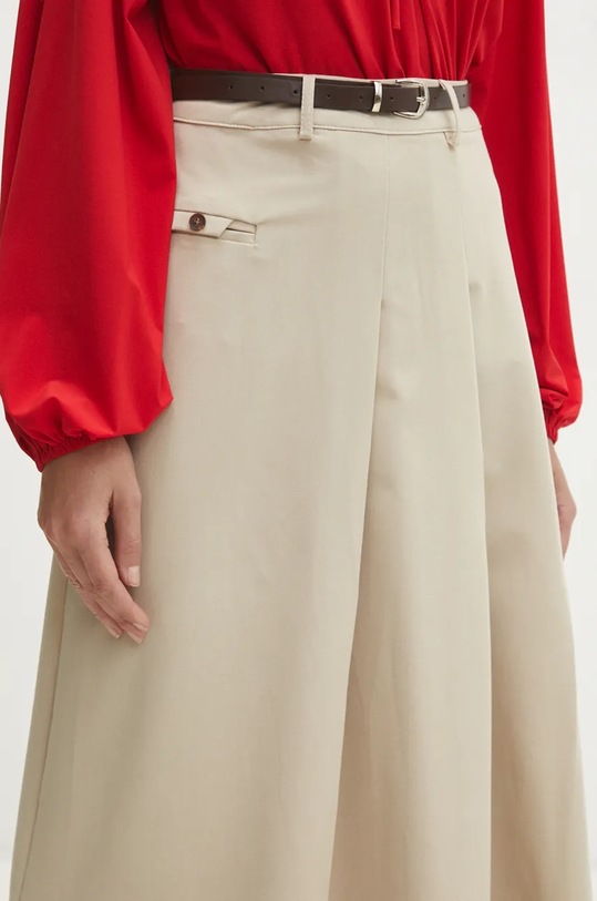 Answear Lab spódnica bawełniana beżowy 5027.ims