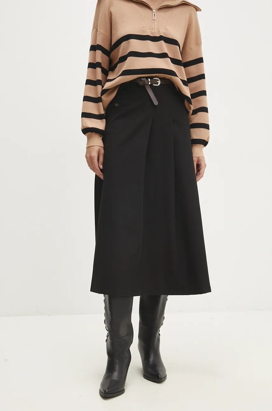 Bavlněná sukně Answear.LAB 5027.ims černá WZ24