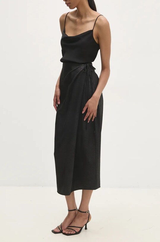 Спідниця Answear.LAB midi чорний 670322.hms