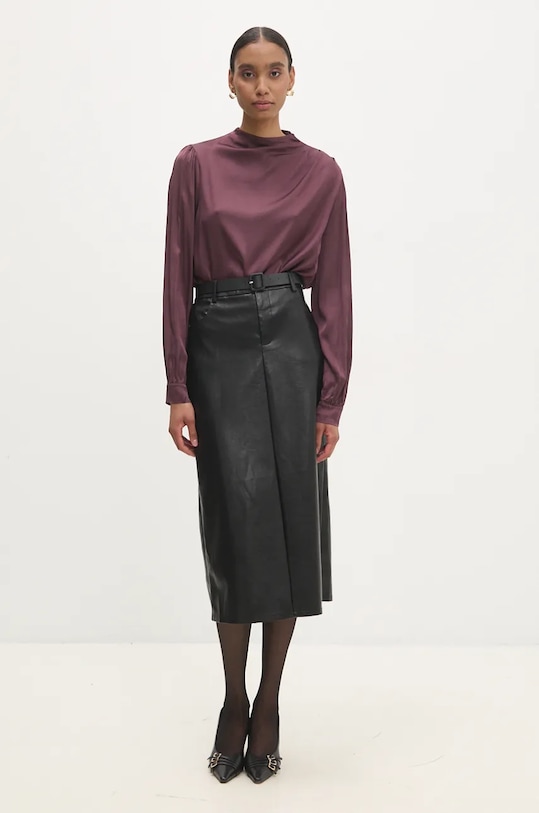 Sukňa Answear.LAB 8289.hms čierna WZ24