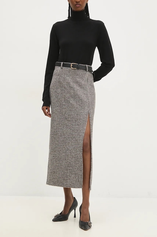 Answear Lab spódnica casual beżowy L8823.hms