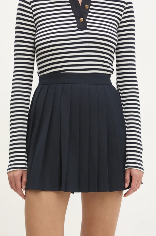 Suknja Answear.LAB bez uzorka mornarsko plava 4428.tos