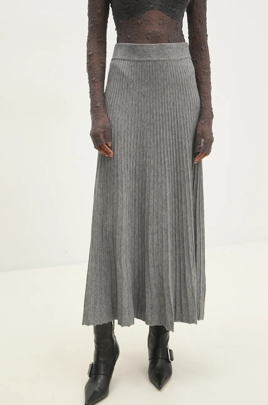 Sukně Answear.LAB maxi šedá n14657.ilk