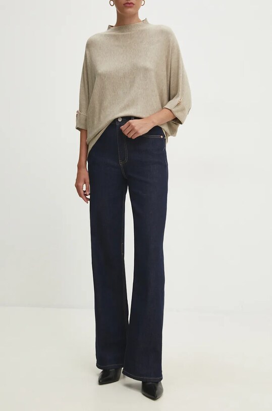 Answear Lab jeansy granatowy w3539.FLK