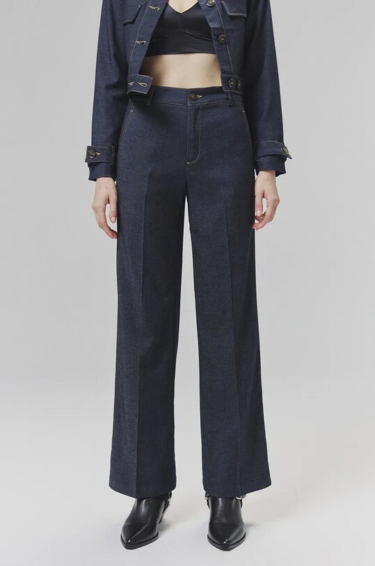 Hlače Answear.LAB 26318.ilk plava WZ24