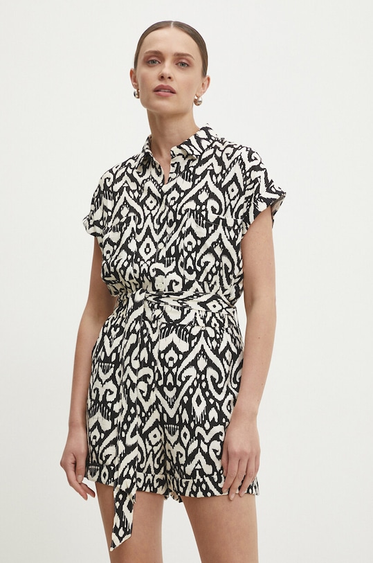 Answear Lab salopeta cu guler negru F15030.hms