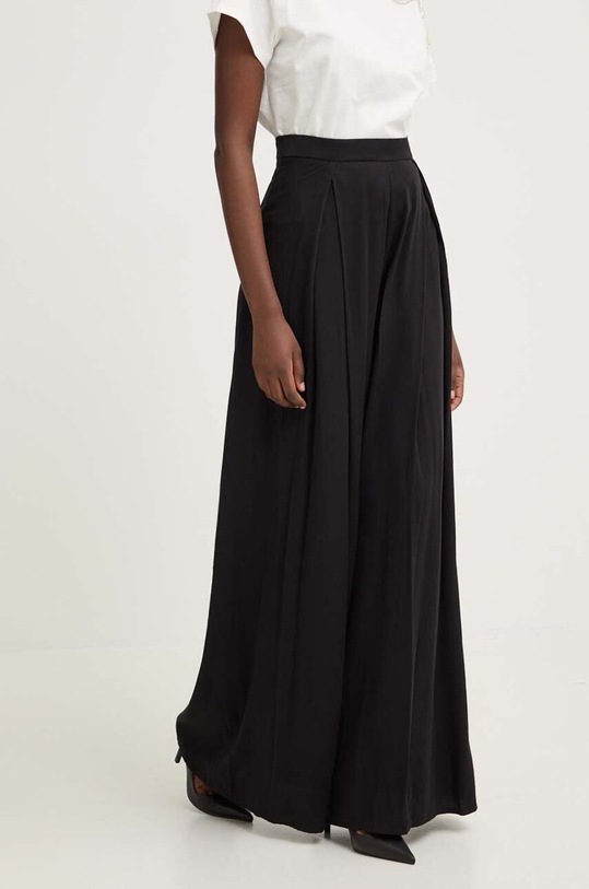 Answear Lab pantaloni panza negru L8602.HWK