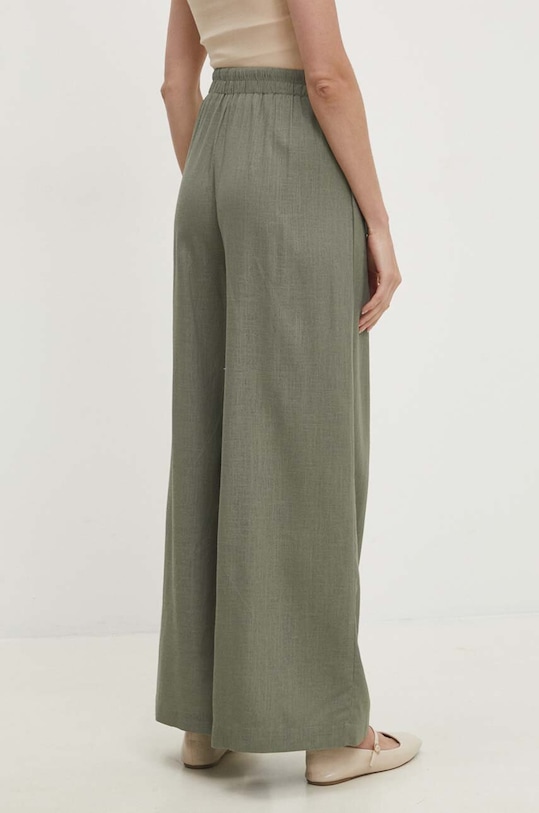 Îmbrăcăminte Answear Lab pantaloni din in .0976.IKK verde