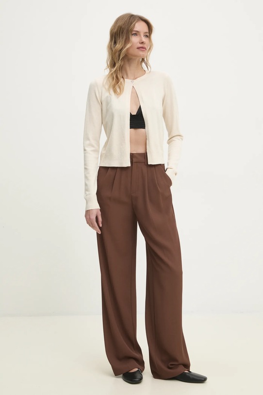 Answear Lab pantaloni 23717.HWK maro WW25