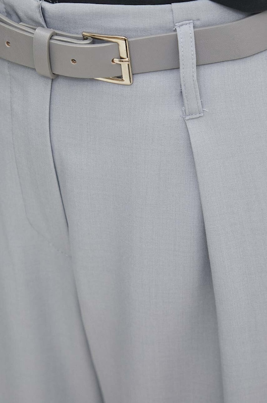 Answear.LAB gyapjú nadrág kék P950.1HWK