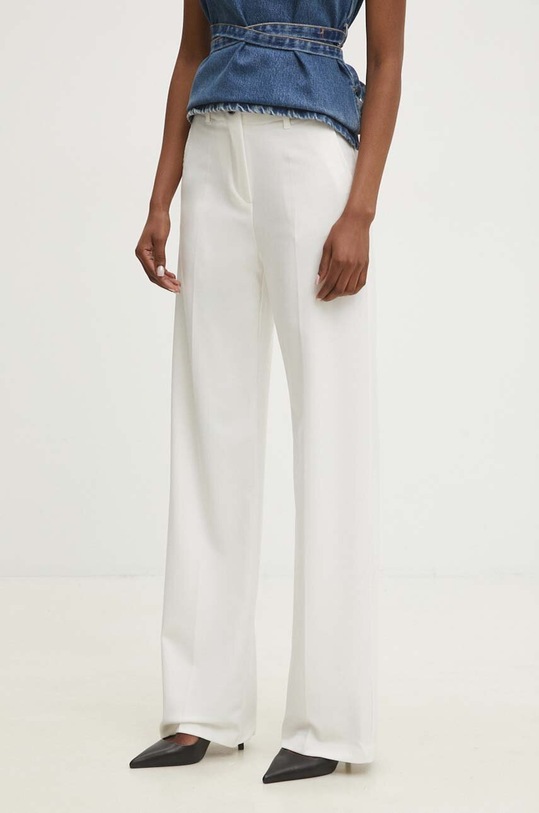 Answear Lab spodnie z elastanem biały 713009.TMS