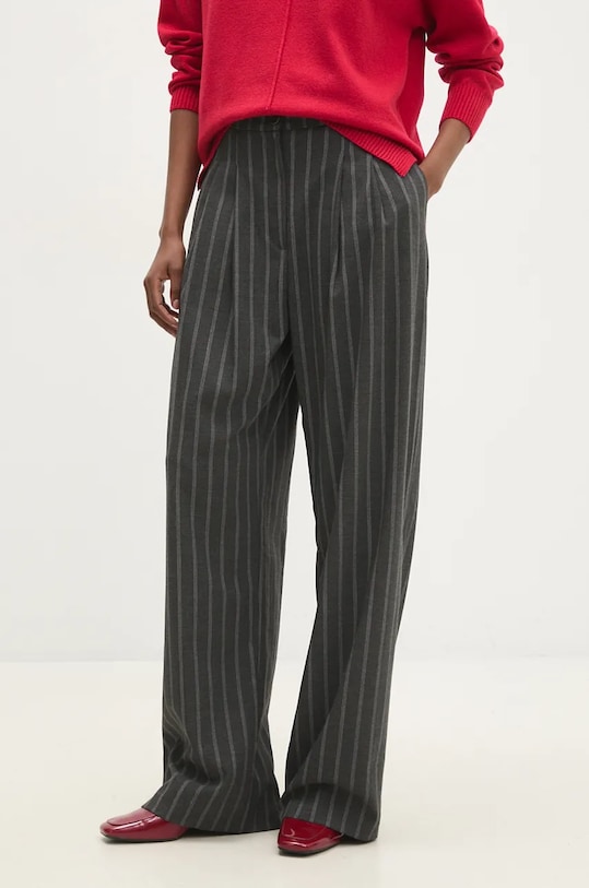 Answear Lab spodnie wzorzyste szary 31040.TMS