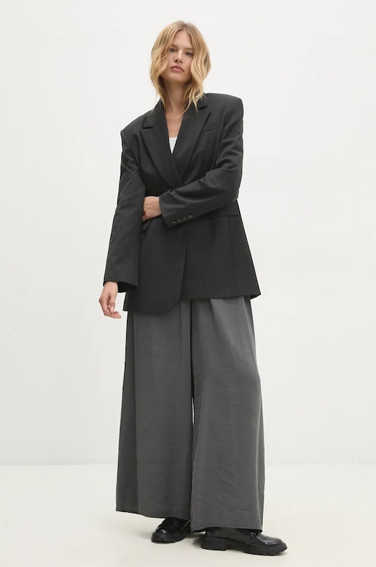 Answear Lab pantaloni drept gri 50979.TJS