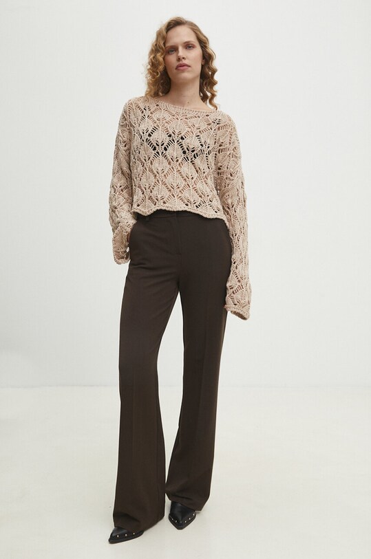 Answear Lab pantaloni hu0052.fh maro WZ24