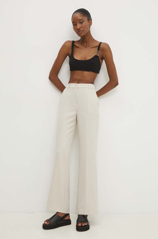 Брюки Answear.LAB прямой бежевый hu6102.fh