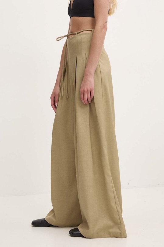 Answear Lab pantaloni YS175.hh verde WZ24