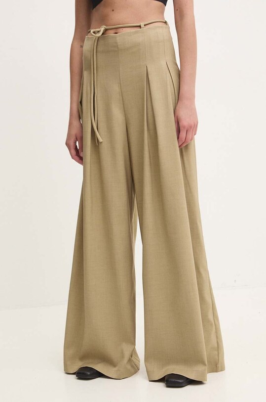 Answear Lab pantaloni verde YS175.hh