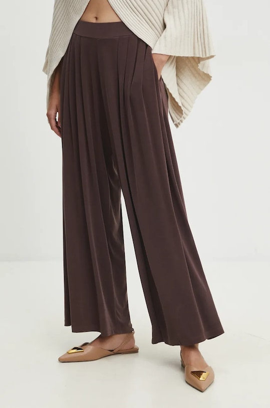 Kalhoty Answear.LAB high hnědá spd01z.sng.tjs