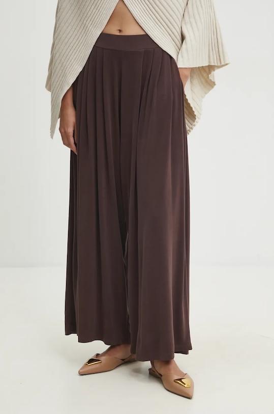 Kalhoty Answear.LAB hnědá spd01z.sng.tjs