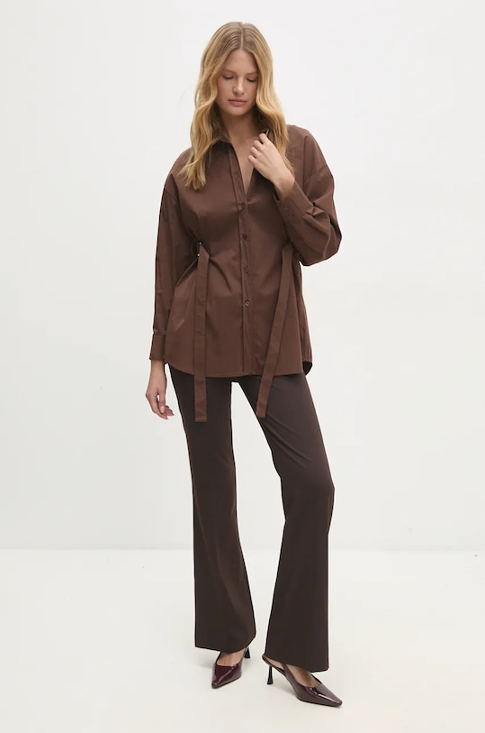 Штани Answear Lab W24W.LF.031253.tos. коричневий WZ24