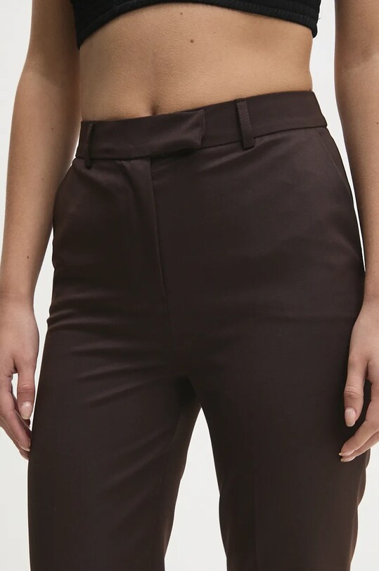 Answear Lab pantaloni W24W.LF.031253.tos. maro