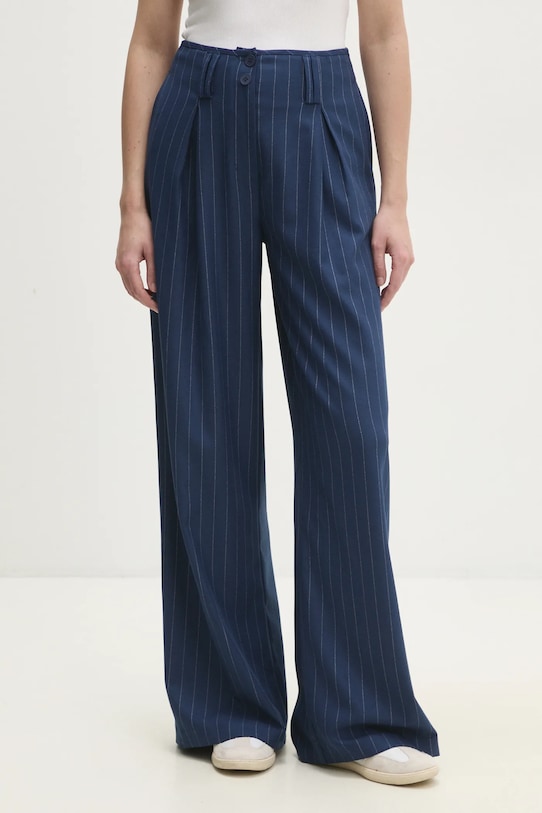 Answear Lab pantaloni drept bleumarin W24W.LF.031242.tos