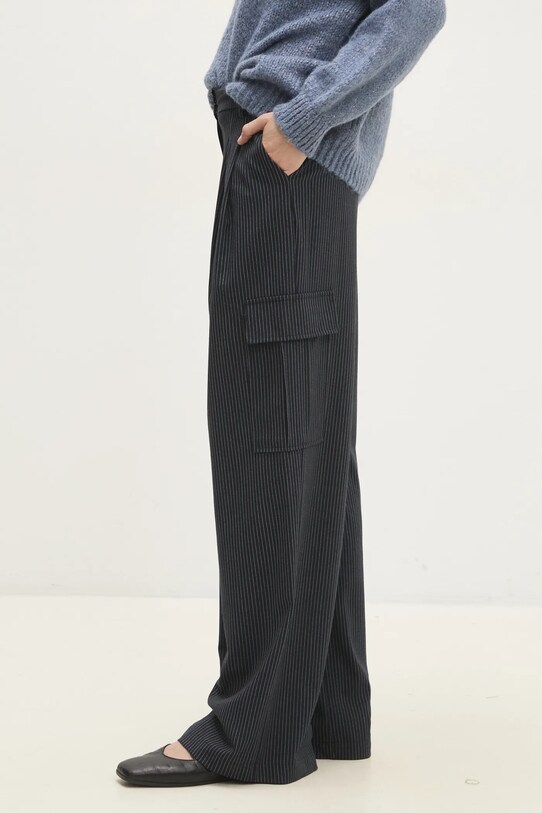 Answear Lab pantaloni bleumarin W24W.LF.031228.tos