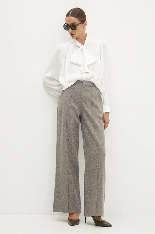 Answear.LAB spodnie 23317jp.FKK szary WZ24