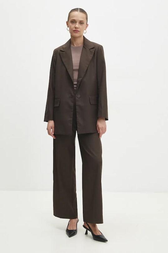 Hlače Answear.LAB vk8031.flk rjava WZ24