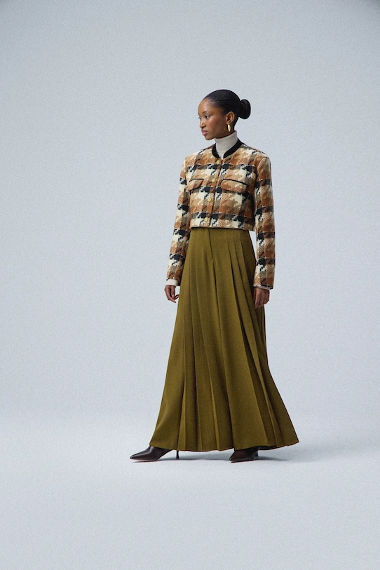 Answear Lab pantaloni panza verde 971370.hms