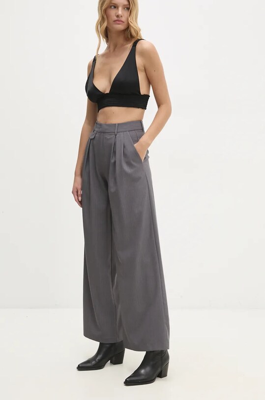 Answear Lab pantaloni LD1416.hos gri WZ24