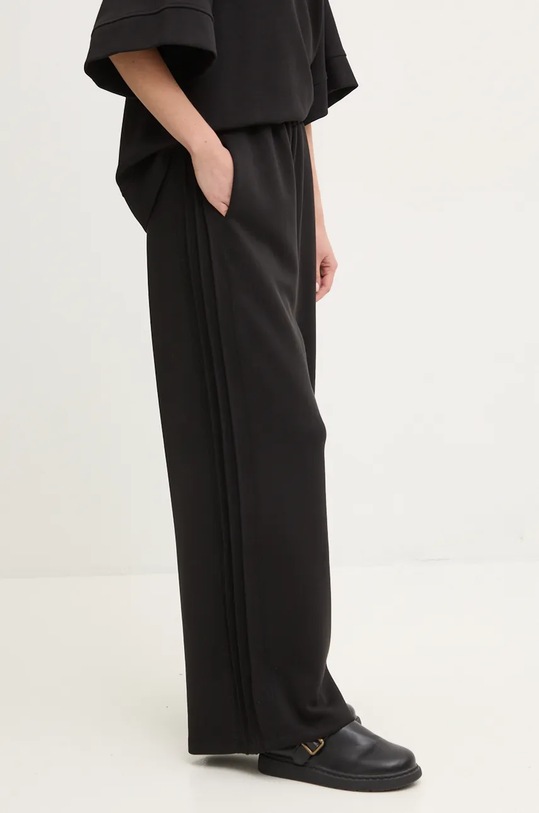 Answear Lab pantaloni de trening tricotaj negru LD1463.hos