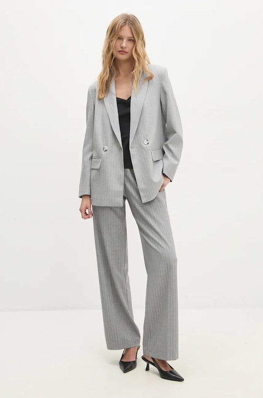 Answear Lab pantaloni drept gri 71520.tos