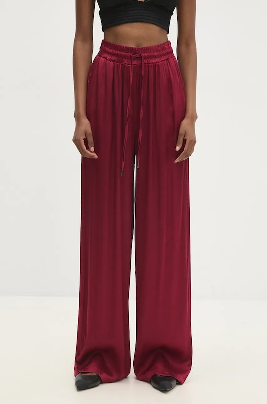 Kalhoty Answear.LAB high burgundské 45103.tos