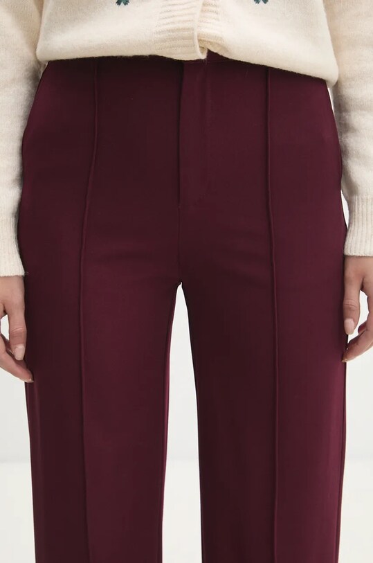 Kalhoty Answear.LAB burgundské 4652P.fos