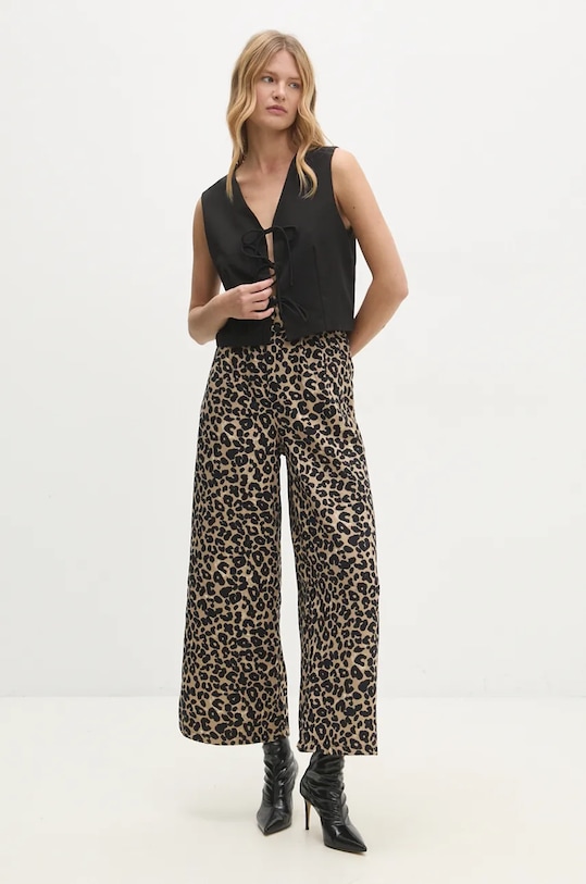 Kalhoty Answear.LAB 23298JP.fos béžová WZ24