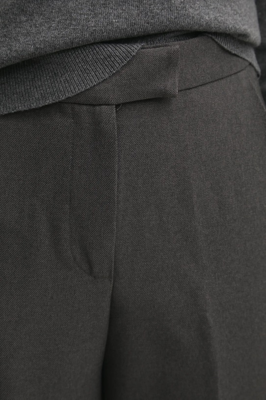 Vlnené nohavice Answear.LAB sivá P968.hms