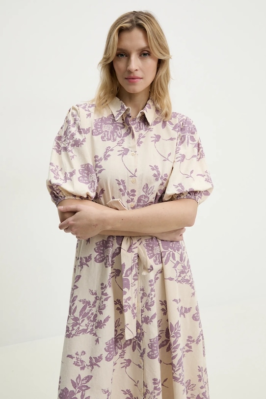 Answear Lab rochie din bumbac violet sng13.TWK