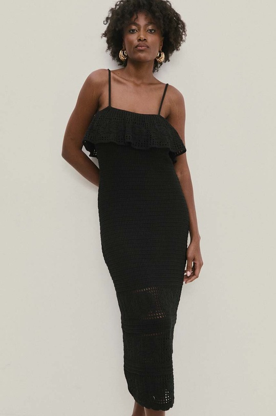 Φόρεμα Answear.LAB casual μαύρο 90195.TWK