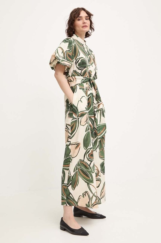 Answear.LAB sukienka wzorzyste beżowy 95251.iw