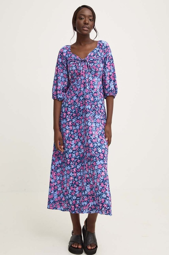 Answear Lab rochie midi albastru 6997.TWK