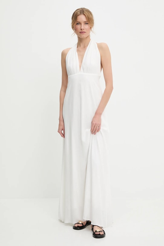 Answear Lab rochie maxi alb 6996.TWK